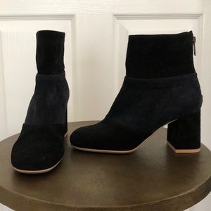 NEW See By Chloe Black Suede Booties